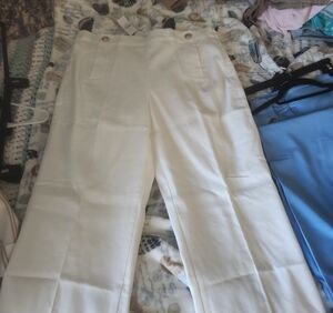 Ann Taylor Crisp White Pants